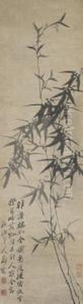 Ink Bamboo by Zheng Xie