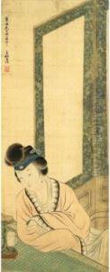Lady In Her Chamber by Hu Xigui