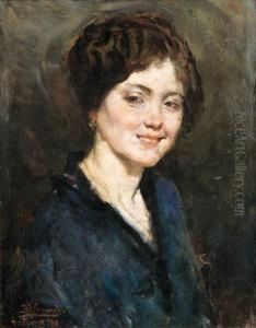 Ritratto Di Giovane Signora by Bruno Ximenes