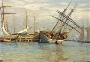 Harbour Scene by Nikolaos Ximonas
