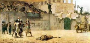 The Diversion Of An Assyrian King by Frederick Arthur Bridgman