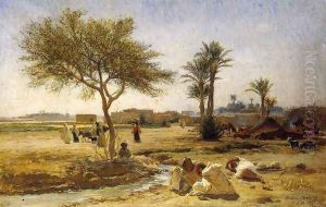 An Arab Village by Frederick Arthur Bridgman