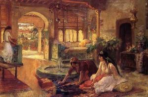 Orientalist Interior by Frederick Arthur Bridgman