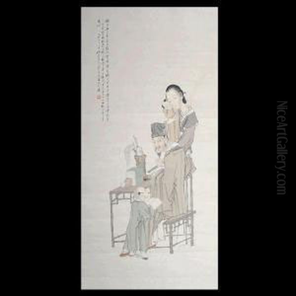 Mounted, Ink And Color On Xuan Paper. - view 1