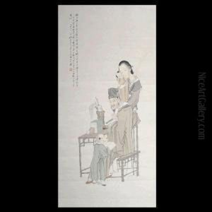 Mounted, Ink And Color On Xuan Paper. by Shen Xinhai