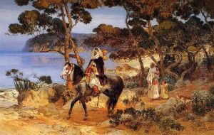 A Coastal Trail by Frederick Arthur Bridgman