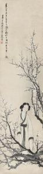 Lady Under Plum Tree - view 1