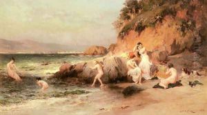 The Bathing Beauties by Frederick Arthur Bridgman