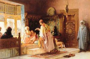 The Messenger by Frederick Arthur Bridgman