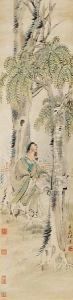 Scholar Under The Tree by Ren Xun