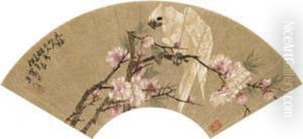Plum Blossom And Parrot - view 1