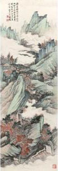 Admiring Waterfall - view 1