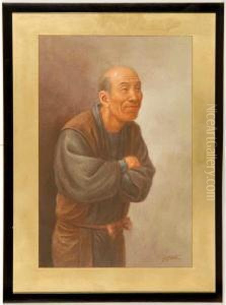 Depicting A Smiling Man With Folded Arms - view 1