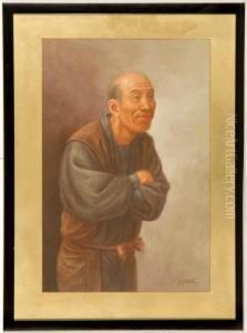 Depicting A Smiling Man With Folded Arms