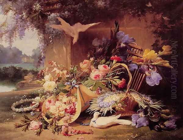 Elegant Still Life with Flowers - view 1
