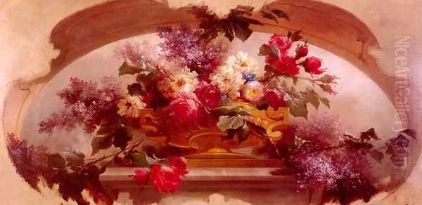 Flowers in a Gilt Vase - view 1