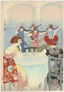 Dancing At The New Carlton Hotel In Shanghai by Koka Yamamura