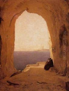 Grotto in the Gulf of Naples 1829 by Karl Blechen