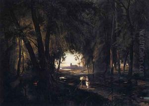 The Woods near Spandau 1834 by Karl Blechen