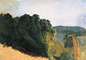 Augustan Bridge at Narni (unfinished) by Karl Blechen