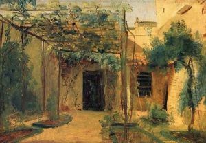 The Studio of the Sculp[tor Rudolf Schadow in Rome by Karl Blechen