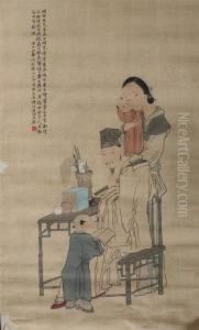 Family Scene by Hua Yan