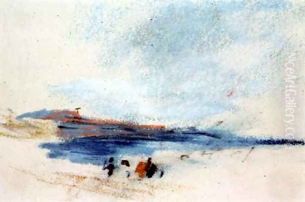 A Bay, with Blue Water and Figures in the foreground Victoria - view 1