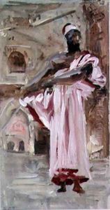 A Moor in a Crimson-edged Robe, Venice