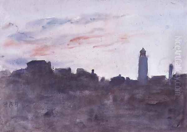 After Sunset, View from the Artist's Window in Morpeth Terrace - view 1