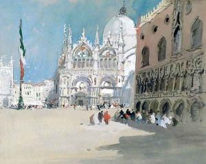 St Marks and the Doge's Palace by Hercules Brabazon Brabazon