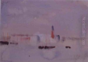 Venice from the Lagoon (2) by Hercules Brabazon Brabazon