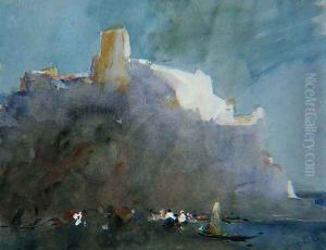 In the bay of Sorrento by Hercules Brabazon Brabazon