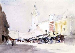 Street market, Morocco by Hercules Brabazon Brabazon