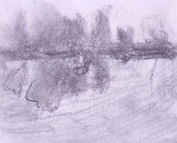 A Group of Trees Reflected in Water - view 1