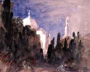The Gardens of the Taj Mahal, Venice by Hercules Brabazon Brabazon