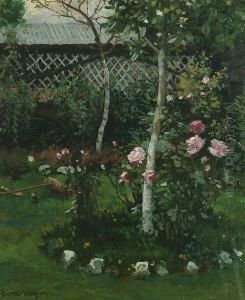 A Pretty Corner Of A Garden by Charles Yard