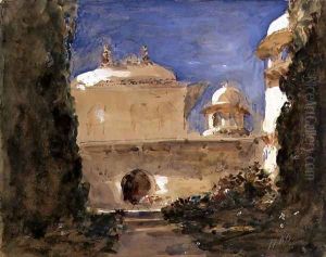 The Temple Garden by Hercules Brabazon Brabazon