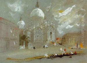 The Church of Santa Maria della Salute, Venice by Hercules Brabazon Brabazon