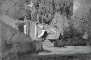 Villa d'Este, Tivoli by Hercules Brabazon Brabazon