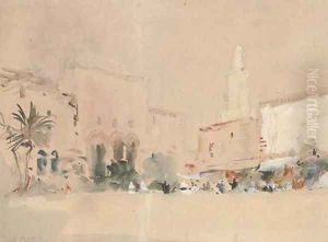 Market day, Cairo by Hercules Brabazon Brabazon