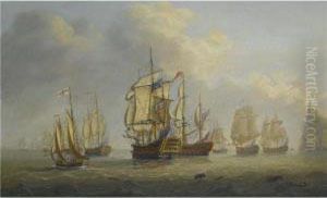 The Princess Royal And Other Ships Of The British Fleet Undervice-admiral Barrington Off St. Lucia