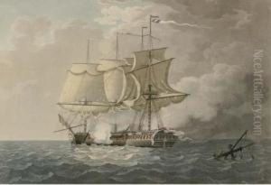 The Action Between Hms Frigate La Nymphe And The French Frigate La Cleopatra