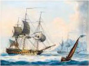 Shipping Off Gibraltar; Shipping Off The Needles by Lieutenant Thomas Yates
