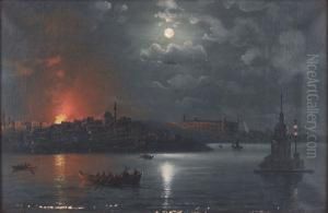Fire At Istanbul by Garabet Yazmaciyan