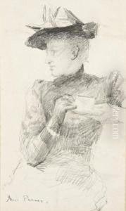 Sarah Purser Taking Tea by John Butler Yeats