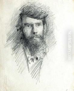 Portrait Of 'ae' George Russell by John Butler Yeats