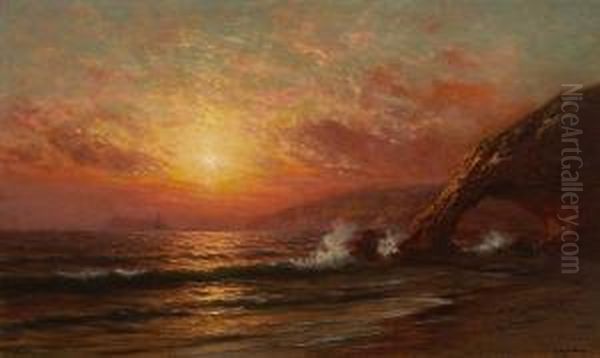 Sunset, Mendocino Coast - view 1