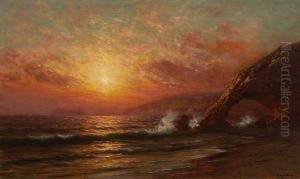 Sunset, Mendocino Coast by Raymond Dabb Yelland
