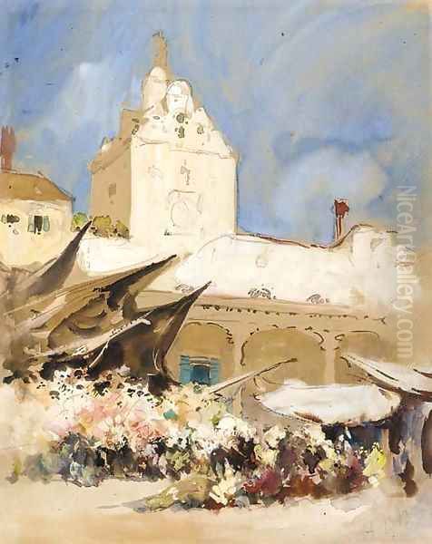 The vegetable market, Venice - view 1