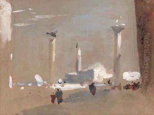 View towards San Giorgio Maggiore from St Mark's by Hercules Brabazon Brabazon